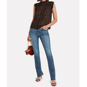 GRLFRND Addison Slit Straight Leg Jeans